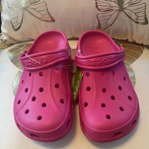 Crocs! Girls Fuchsia/pink Nicky Minaj Crocs size 1